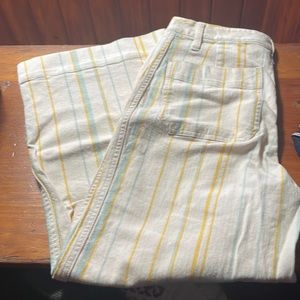 Madewell Honeydew Stripe Emmet Pants